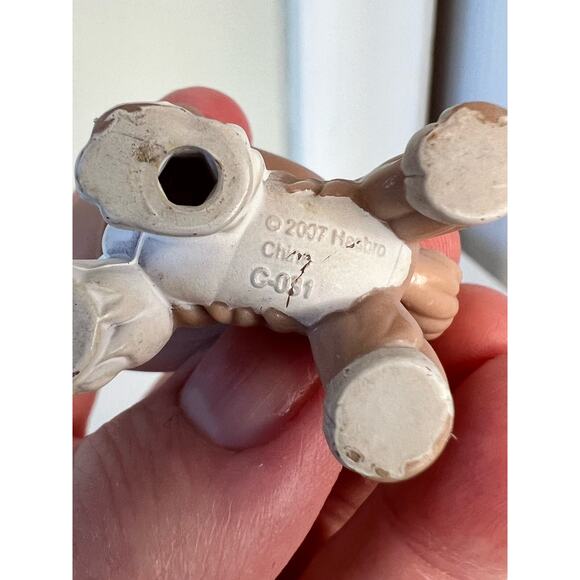 Littlest Pet Shop LPS Barnyard Pets Collie Aqua Blue Eyes #1330 with Tractor - Picture 4 of 8